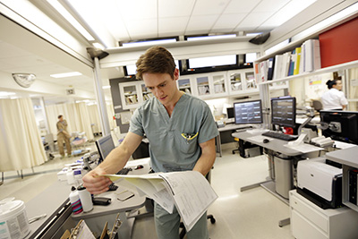 Internal medicine Andrew Kwasnica at Royal Jubilee Hospital in Victoria. Photo: Lyle Stafford, Victoria Times Colonist