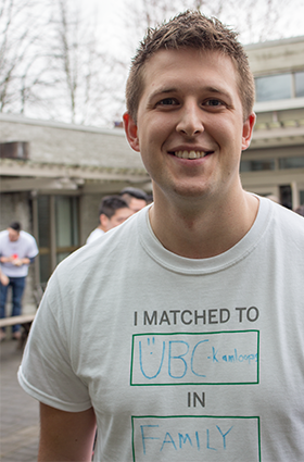 UBC MD student Patrick McCaffery will join UBC's two-year Family Medicine Residency Program this summer.